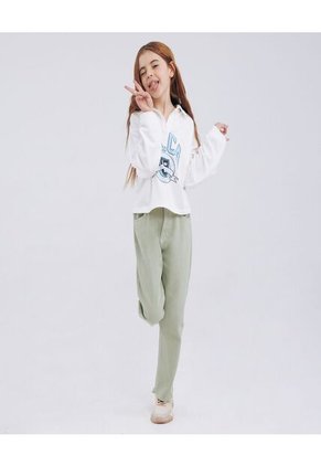 Buzo Para Niña Cuello Redondo Color Blanco Marca Ostu #90060074