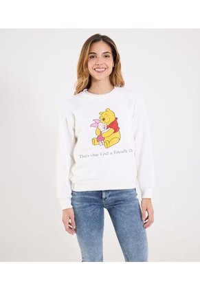 Buzo Para Mujer Cuello Redondo Color Marfil Marca Ostu #40060516