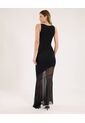 Vestido Para Mujer M/Sisa Largo Color Negro Marca Ostu #40170332 de Ostu