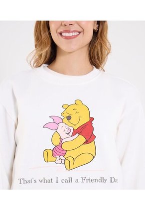 Buzo Para Mujer Cuello Redondo Color Marfil Marca Ostu #40060516