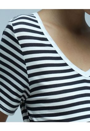 Camiseta Para Mujer Manga Corta Color Negro Marca Ostu #40091957