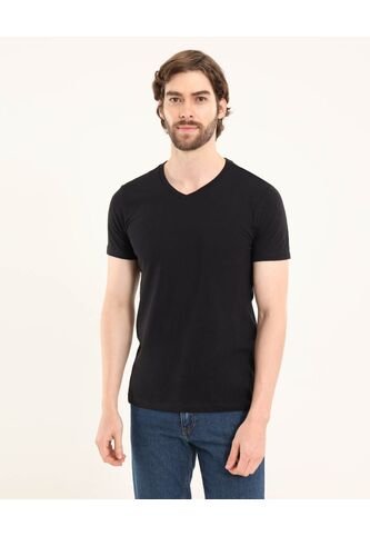 Camiseta Para Hombre Manga Corta Color Negro Marca Ostu #60091036 Ostu