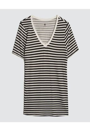 Camiseta Para Mujer Manga Corta Color Negro Marca Ostu #40091957