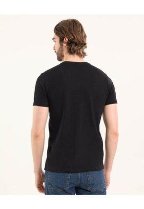 Camiseta Para Hombre Manga Corta Color Negro Marca Ostu #60091036