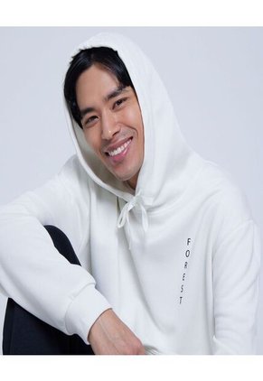 Buzo Para Hombre Hoodie Color Blanco Marca Ostu #60060360