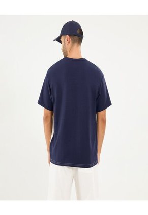 Camiseta Para Hombre Manga Corta Cuello Redondo Color Azul Marca Ostu #60091574