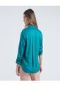 Blusa Para Mujer Manga 3/4 Color Verde  Marca Ostu #40120897 de Ostu