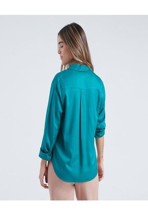Blusa Para Mujer Manga 3/4 Color Verde Marca Ostu #40120897