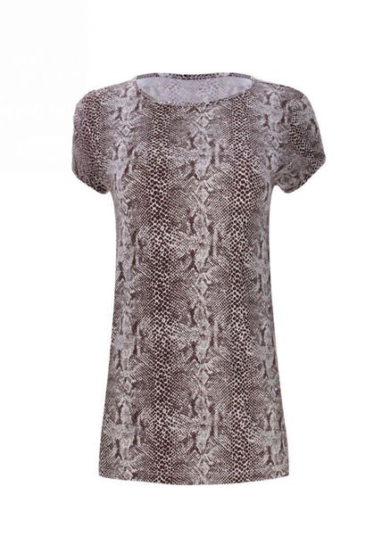 Camiseta Para Mujer M/C Ostu Color Café #40090839