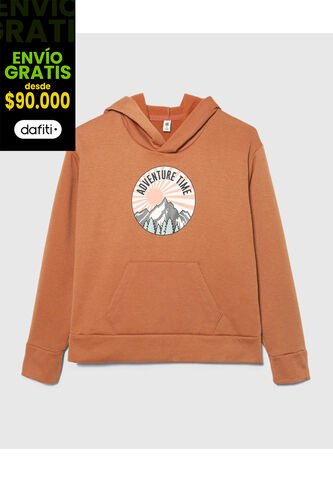 Buzo Para Niño Hoodie Color Café  Marca Ostu #80060107 Ostu