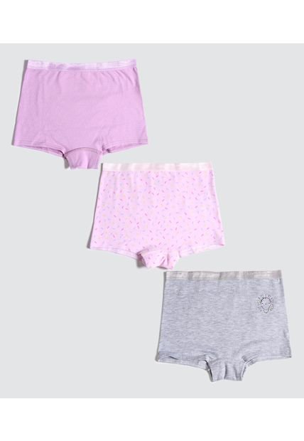 Ropa Interior Infantil Niña Boxer Color Negro Marca Ostu #90180049