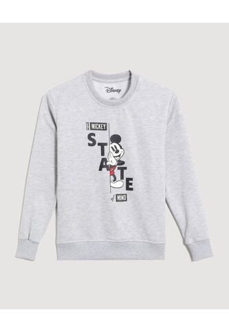 Buzo  Infantil Niño Cuello Redondo Color Gris Marca Ostu #80060203 Ostu