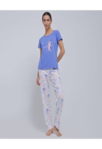 Pijama Para Mujer M/C P/L Color Rosado  Marca Ostu #40040392 Ostu