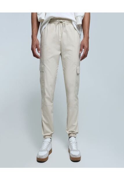 Pantalon Para Hombre Jogger Color Beige Marca Ostu #60070355