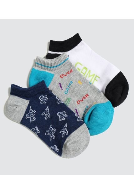 Medias Infantil Niño Invisible Color Negro Marca Ostu #80980116