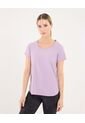 Camiseta Para Mujer Manga Corta Cuello Redondo Color Lila Marca Ostu #40092641 de Ostu