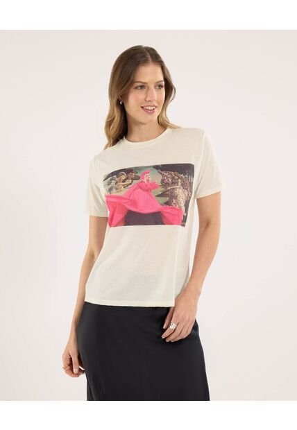 Camiseta Para Mujer Manga Corta Color Blanco Marca Ostu #40091662