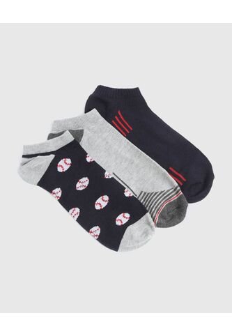 Medias Para Hombre Invisible Color Pack X Marca Ostu #60980292 Ostu