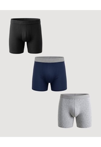 Pack X3 Boxer Medio Básico  Para Hombre Negro Ostu Ostu