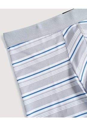 Bóxer Medio Rayas Clásicas Para Hombre Gris Ostu