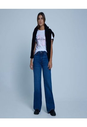 Camiseta Para Mujer Manga Corta Color Blanco Marca Ostu #40092002