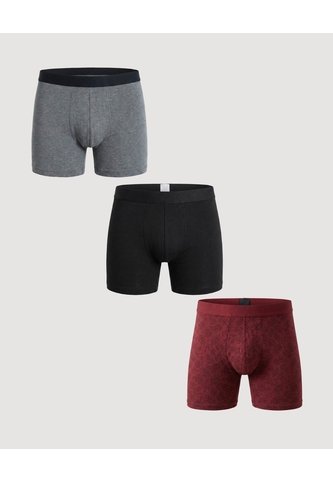 Pack Boxer X3 Algodón Estampado  Para Hombre Negro Ostu Ostu