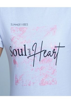 Camiseta Para Mujer Manga Corta Color Blanco Marca Ostu #40092002