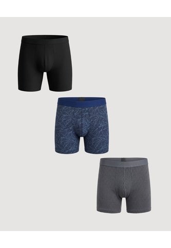Pack X3 Boxer Medio Con Estampados  Para Hombre Negro Ostu Ostu