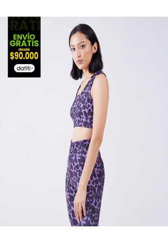 Top Para Mujer Top Color Morado Marca Ostu #40220308 Ostu