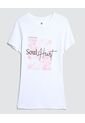 Camiseta Para Mujer Manga Corta Color Blanco Marca Ostu #40092002 de Ostu
