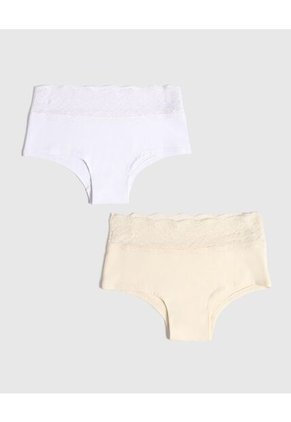 Panty Para Mujer Cachetero Color Blanco Marca Ostu #40800105