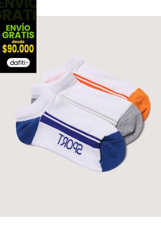 Medias Infantil Niño Invisible Color Blanco Marca Ostu #80980162 Ostu