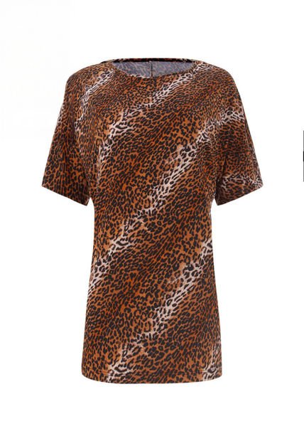Camiseta Para Mujer M/C Ostu Color Café #40090829