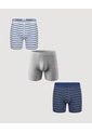 Pack Boxer Medio Rayas Y Líneas  Para Hombre Negro Ostu de Ostu