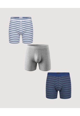 Pack Boxer Medio Rayas Y Líneas  Para Hombre Negro Ostu Ostu