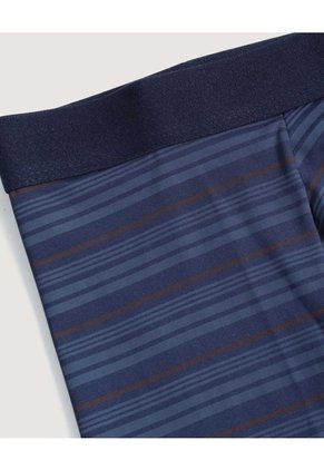 Bóxer Medio Rayas Clásicas  Para Hombre Azul Ostu