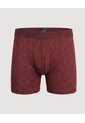 Bóxer Medio Estampado Geométrico  Para Hombre Vino Ostu de Ostu