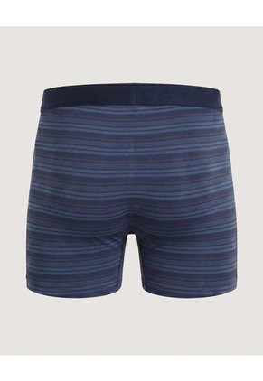 Bóxer Medio Rayas Clásicas  Para Hombre Azul Ostu