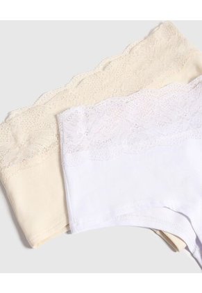Panty Para Mujer Cachetero Color Blanco Marca Ostu #40800105