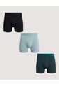 Pack X3 Boxer Medio Soft Fit X3 Para Hombre Negro Ostu de Ostu