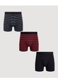 Pack X3 Boxer Rayas Urban X3 Para Hombre Negro Ostu de Ostu