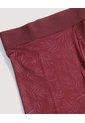 Bóxer Medio Estampado Geométrico  Para Hombre Vino Ostu de Ostu