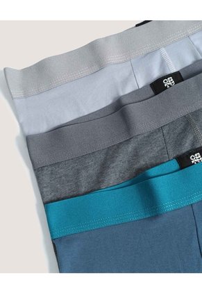 Pack X3 Boxer Medio Confort Para Hombre Negro Ostu