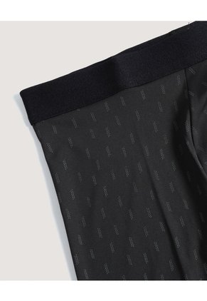 Bóxer Medio Estampado Geométrico Para Hombre Negro Ostu