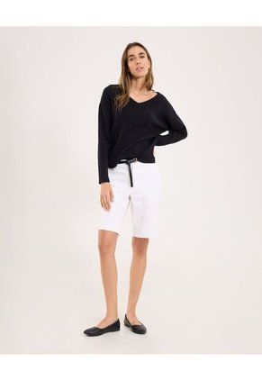 Bermuda Para Mujer  Color Blanco Marca Ostu #40100048