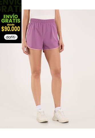 Short Para Mujer Multiusos Plano Color Morado Marca Ostu #40190372 Ostu