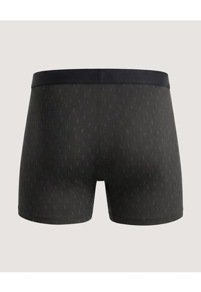 Bóxer Medio Estampado Geométrico Para Hombre Negro Ostu