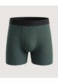 Bóxer Largo Patrón Geométrico  Para Hombre Verde Ostu de Ostu