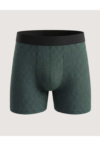 Bóxer Largo Patrón Geométrico  Para Hombre Verde Ostu Ostu