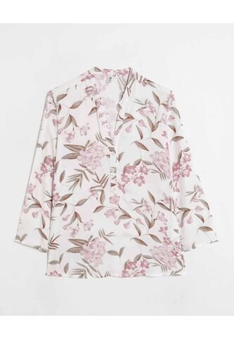 Blusa  Para Mujer Manga 3/4 Color Crema Marca Ostu #40121232 Ostu